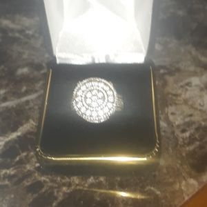 Women's Iced out Engagement Ring